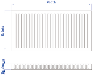 Radiatori in <span class=keywords><strong>Acciaio</strong></span> a Pannello Piatto DOZ, Distanza Centrale 500 mm, Lunghezza 1200 mm, Riscaldamento a Vapore, Design Rettangolare Flessibile - Product Image 6
