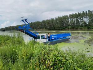 水雑草除去ごみ収集水ヒヤシンス収穫機水雑草切断船船/機械浚渫川 - Product Image 2
