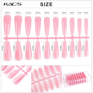 22x20 Tips Box Full Cover French Press on Long Coffin ABS Faux Ongles Pré-conçus pour Manucure - Product Image 4