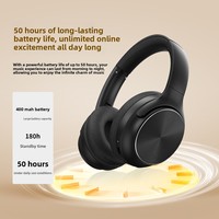 Nouveaux écouteurs supra-auriculaires sans fil AKZ-1003 à réduction de bruit active, autonomie ultra-longue, design minimaliste pour téléphone portable