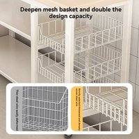 Küchenmöbel Multifunktion aler Gemüse korb Gemüses chneide tisch Mikrowellen topf Organizer Side board