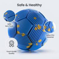 Jouet pour chien intelligent et écologique en caoutchouc ETPU, haute élasticité, interactif, pour l'entraînement, le lancer, le jeu autonome, balle rebondissante pour grands chiens, OEM