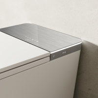 Toilette intelligente allongée à ouverture automatique moderne, corps en céramique, chasse d'eau électrique, séchage à l'air, montage au sol, sanitaire intelligent pour salle de bain