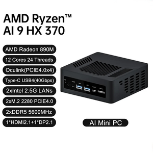 AMD R-yzen AI 9 HX 370 ToptonミニPCゲーマーOculink R7 365 PRO USB4 2x2.5G LAN 2xPCIe4デスクトップゲームコンピュータWindows11 WiFi6E - Product Image 5
