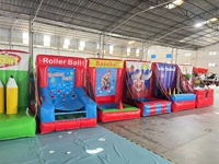 Jeux de carnaval 8 en 1 jeux de carnaval de bâche en PVC pour enfants gonflables nouvellement conçus à vendre