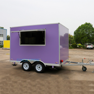 Remorque Food Truck Moderne d'Extérieur Entièrement Équipée pour Frites, Jus, Churros, Hot-dogs, Pizza, Café – Kiosque Mobile pour Mariages - Product Image 1
