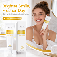 Dentifrice blanchissant personnalisé à marque privée OEM ODM pour soins bucco-dentaires, élimination des taches de surface, probiotiques et niacinamide