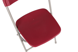 Chaise pliante confortable, durable et moderne en PP+métal, rouge, légère et portable, pour intérieur, extérieur, école, cuisine, événements - Product Image 2