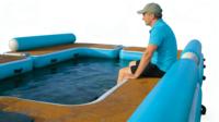 Dock flottant modulaire gonflable en PVC de qualité commerciale DST pour piscine extérieure ou lac, capacité 100-500 kg, logo personnalisé, garantie 3 ans