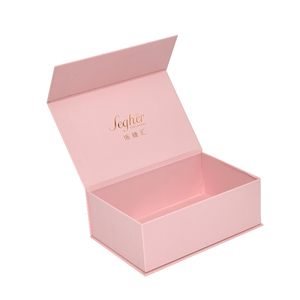Gift Box Box Gift Custom Luxury Magnetic Cardboard Hardcover Rigid Gift Pink Paper Packaging Box
