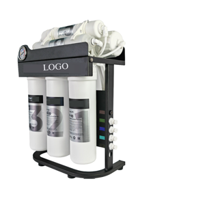 Ev Tipi 5 Aşamalı Kolay Kurulumlu Ters Ozmoz Su Filtre Sistemi, Mutfak Lavabo Dolapları için 0.0001μ<span class=keywords><strong>m</strong></span> Bakteri Filtrasyonu - Product Image 1