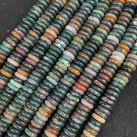 Perles semi-finies en pierre naturelle 4x12mm, agate de cristal, rondelles intercalaires pour la fabrication de bijoux, colliers et bracelets DIY, vente en gros