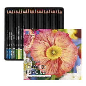 Set de lápices de colores personalizados, 12/24 piezas, colores de plantas y animales, mini lápices de colores arquitectónicos - Product Image 3