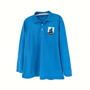 เสื้อโปโลปักโลโก้แบบกำหนดเอง ชุดยูนิฟอร์มรปภ. ผ้าฝ้ายทรงโอเวอร์ไซส์ ชุดของขวัญสำหรับผู้ชาย คุณภาพสูง - Product Image 6