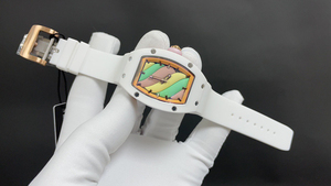 Modelo 2026. Caja de cerámica, diseño en forma de barril. Elegante y a la moda. Adecuado para relojes mecánicos de mujer. - Product Image 2