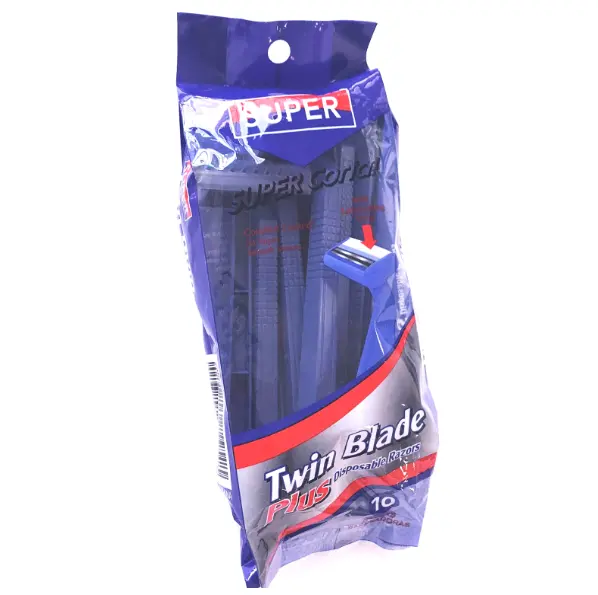 Scheermes, Mannen Scheerapparaat Twin Blade Zonder Smeermiddel Strip, Ja Wegwerp Poly Bag Vrouwelijke Natte Scheerproducten Neusgat Scheermes