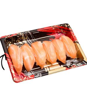 Vente en gros HYX-1103 Plateaux en plastique PET de haute qualité <span class=keywords><strong>Sushi</strong></span> & Hamburger Emballage Boîtes jetables avec logo personnalisé - Product Image 1
