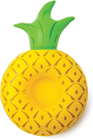 Porte-gobelet gonflable ananas pour piscine, support flottant pour boissons, bar flottant pour boissons aquatiques en extérieur