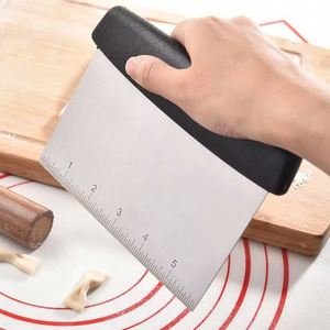 Stainless Steel Cake Decorating Baking 3 in 1 Bench Scraper Dough Scraper Plastic <b>Bread</b> <b>Cutter</b> Bowl Scrapers Pastry <b>Cutters</b> - Product Image 3
