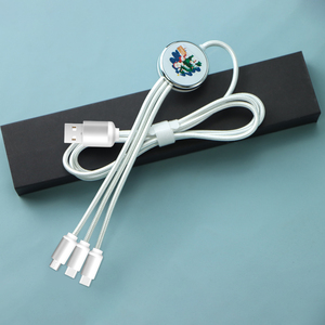 Hot bán năm mới vui vẻ giáng sinh biểu tượng tùy chỉnh Quà tặng khuyến mãi Set nylon bện <span class=keywords><strong>3</strong></span>-in-<span class=keywords><strong>1</strong></span> Micro <span class=keywords><strong>USB</strong></span> <span class=keywords><strong>Type</strong></span>-<span class=keywords><strong>C</strong></span> Cable với Led Logo - Product Image 6