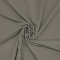 Tissu jersey extensible respirant, tissu jersey en polyester uni pour t-shirt/