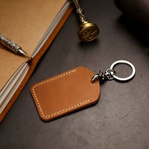 Nouveau porte-clés en cuir véritable pour bus et voiture, étui pour carte d'identité, porte-clés en cuir pour carte de campus - Product Image 5