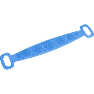 Brosse de douche double face en silicone, écologique, sans BPA, imperméable et durable, pour le dos et le corps, avec ceinture, serviette de bain pour la maison - Product Image 1
