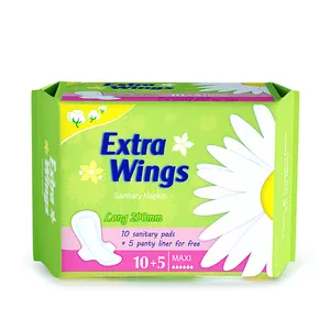 Extra Wings Natural Soft Care Bio-Baumwolle Menstruation kissen Einweg Lady Pad Damen Damen binde mit großen Flügeln