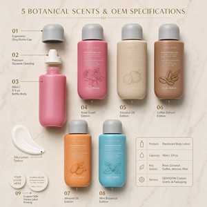 Loción Corporal Hidratante Antiedad Flora Ruby, Universal, Suave, No Irritante, Alivia la Picazón de la Piel, Desodorante - Product Image 6
