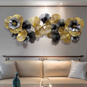 Art mural <span class=keywords><strong>en</strong></span> métal moderne et créatif, vase mural <span class=keywords><strong>en</strong></span> <span class=keywords><strong>fer</strong></span> fait à la main, forme irrégulière, décoration minimaliste pour la maison, l'hôtel, le bureau, style Art déco industriel - Product Image 1