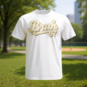 67 Baseball Classic Sport T-shirt à manches courtes pour adulte unisexe à col rond avec impression sérigraphiée - Product Image 3