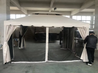 Gazebo anti-moustiques - Structure métallique, abri extérieur et balcon avec protection en filet anti-insectes