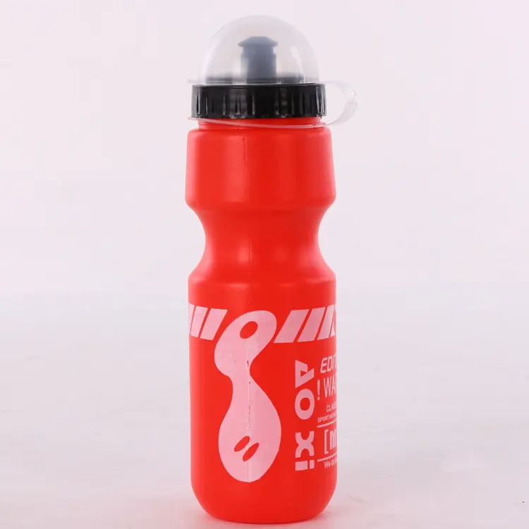 Botella de agua deportiva personalizada para bicicleta, botella de agua de plástico de 750ml