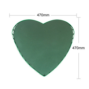 Forme de coeur <span class=keywords><strong>oasis</strong></span> floral <span class=keywords><strong>mousse</strong></span> blocs couronne <span class=keywords><strong>boule</strong></span> vert EVA fleur boue arrangements cage porte-fleur avec flore <span class=keywords><strong>mousse</strong></span> - Product Image 5