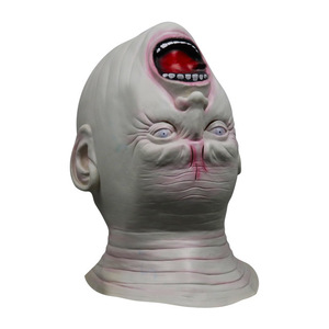 Máscara de látex de Halloween con cabeza invertida, disfraz de fantasma aterrador, accesorio para fiestas, cosplay y eventos - Product Image 2