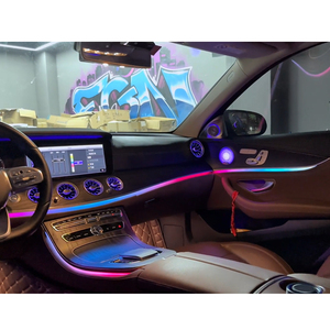 ไฟ LED ตกแต่งภายในรถยนต์ 64 สี แบบไดนามิก สำหรับ Mercedes-Benz E-Class W213 ปี 2016-2023 สร้างบรรยากาศภายใน - Product Image 5
