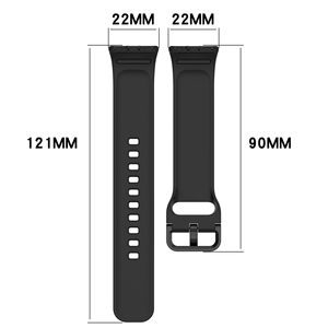 Correa de silicona para reloj inteligente deportivo, banda de goma transpirable de 22mm con bandas inteligentes para <span class=keywords><strong>Samsung</strong></span> para Galaxy Fit3(R390) - Product Image 4