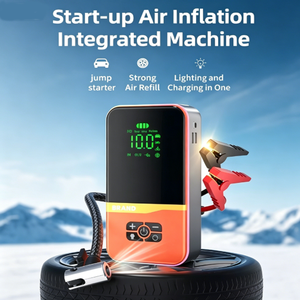 Démarreur de batterie et gonfleur de pneus 2-en-1, booster de batterie de voiture portable 12V 10000-16000mAh avec pompe à air pour SUV - Product Image 5