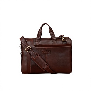 Maletín para Portátil de Cuero Genuino de Calidad de Exportación BS INTERNATIONAL para Hombres y Mujeres, Duradero, Gran Capacidad, Uso en Oficina, Impermeable - Product Image 5