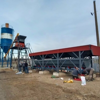 Centrale à béton de type godet avec élévateur à trémie