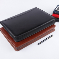 Carpeta Cortical A4 para negocios, paquete de cremallera, multifunción, Gerente de Ventas, panfleto de información de propiedades con carpeta de calculadora