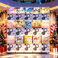 Distributeur automatique de capsules de jouets de style japonais, nouveau modèle, à monnayeur, pour cadeaux de Noël et de fêtes, thème Père Noël