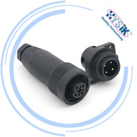 Connecteur de prise à 7 broches RD24 6+PE IP67, connecteur circulaire droit, série 693 99-4218-00-07 avec capuchon anti-poussière