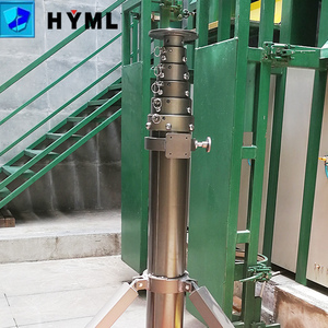 Mástil de bloqueo de pasador de anillo de alta estabilidad con trípode Aluminio industrial y poste de luz para aplicaciones cuadradas al aire libre - Product Image 5