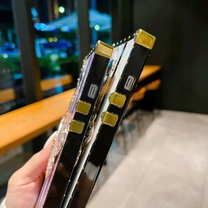 Luxe Diamant Papillon Stand Titulaire Shell Motif Carré Type TPU Housse de Téléphone Portable Pour <span class=keywords><strong>Samsung</strong></span> <span class=keywords><strong>Galaxy</strong></span> S21 S22 S23 S24 - Product Image 6