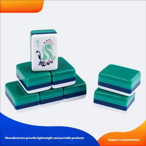 Jeu de <span class=keywords><strong>Mahjong</strong></span> Américain Classique Lisse à 4 Couches en Acrylique Personnalisable, Mini Jeu de <span class=keywords><strong>Mahjong</strong></span> Portable pour Soirées de Jeu Adultes et Famille - Product Image 4