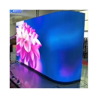 Écran LED flexible couleur pleine PushunLED, moniteur LED incurvé, mur vidéo intérieur P1.538, panneau publicitaire haute luminosité, graphiques