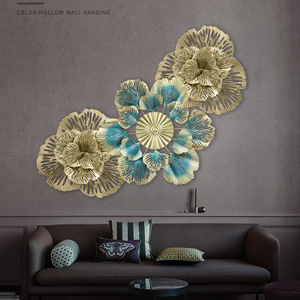 <strong>Wall</strong> <strong>Decor</strong> Nordic Flower Mirror Bedroom <strong>Living</strong> <strong>Room</strong> Hanging <strong>Metal</strong> Modern Accents Gold Luxury Art Decorative Home <strong>Wall</strong> <strong>Decor</strong> - Product Image 3