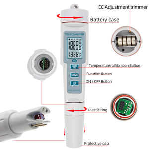 Tester Digitale di Qualità dell'Acqua PETT686 ad Alta Precisione 4 in 1 per PH, EC, TDS e Temperatura per Piscine - Product Image 2