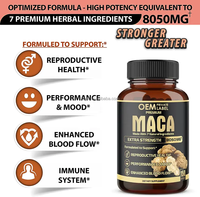 Vente en gros OEM – Capsules de Maca 7-en-1, Ashwagandha et Ginseng – Antioxydant, stimule l'énergie et l'endurance, améliore la circulation sanguine, sans gluten